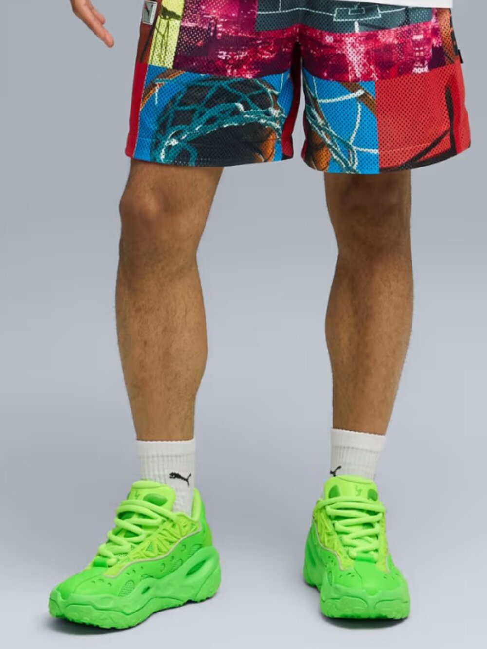 Puma LaFrancé RNR Green Glare Neon Chunky Sneakers NWOB